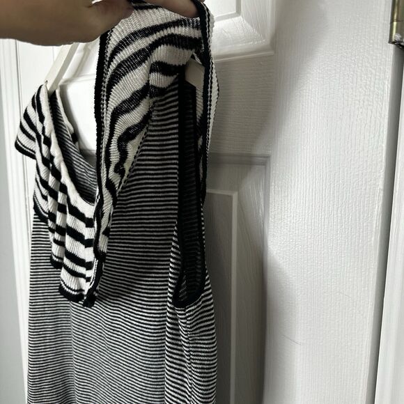 Lauren Ralph Lauren Linen Jeans Company Ruffle Top Women's Striped XL Knit - Picture 3 of 6